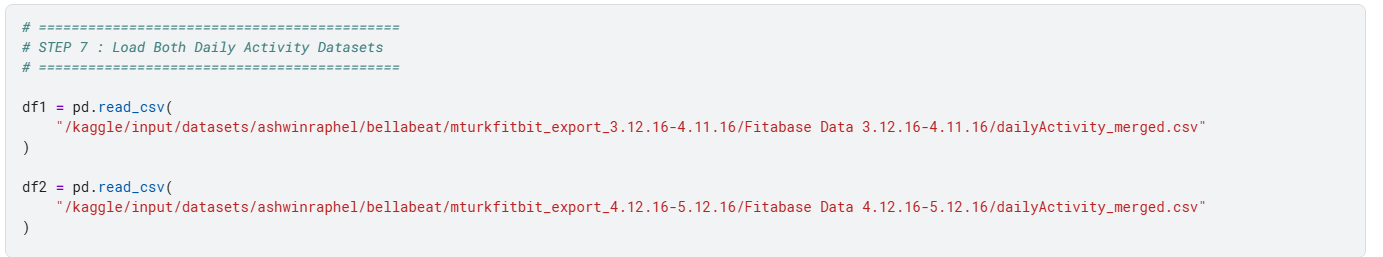 Load both datasets